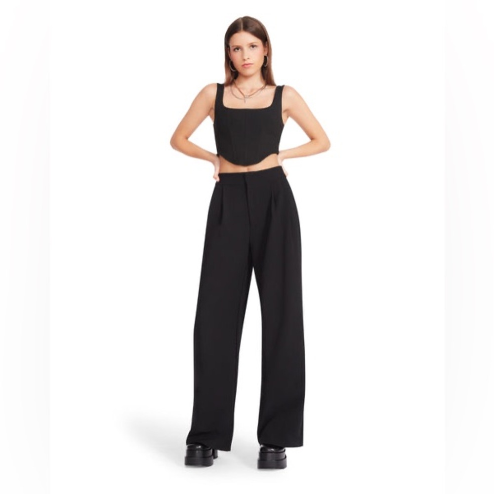 Steve Madden Isabella Wide Leg Pleated Pant